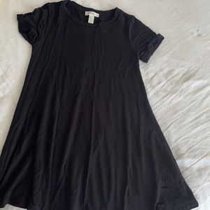 forever21 black T-shirt dress